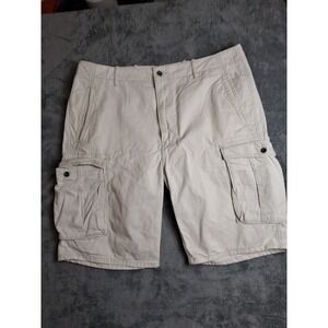 Vintage Levis Cargo Shorts Mens 38 Beige Utility Outdoor Baggy Skater Y2K